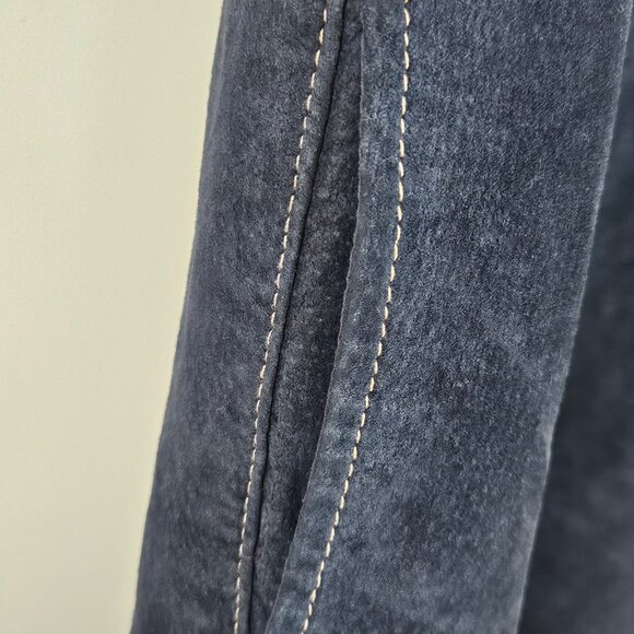 Vintage Tristan and Iseult Button Down Suede Mini Dress/Gilet - Picture 5 of 10